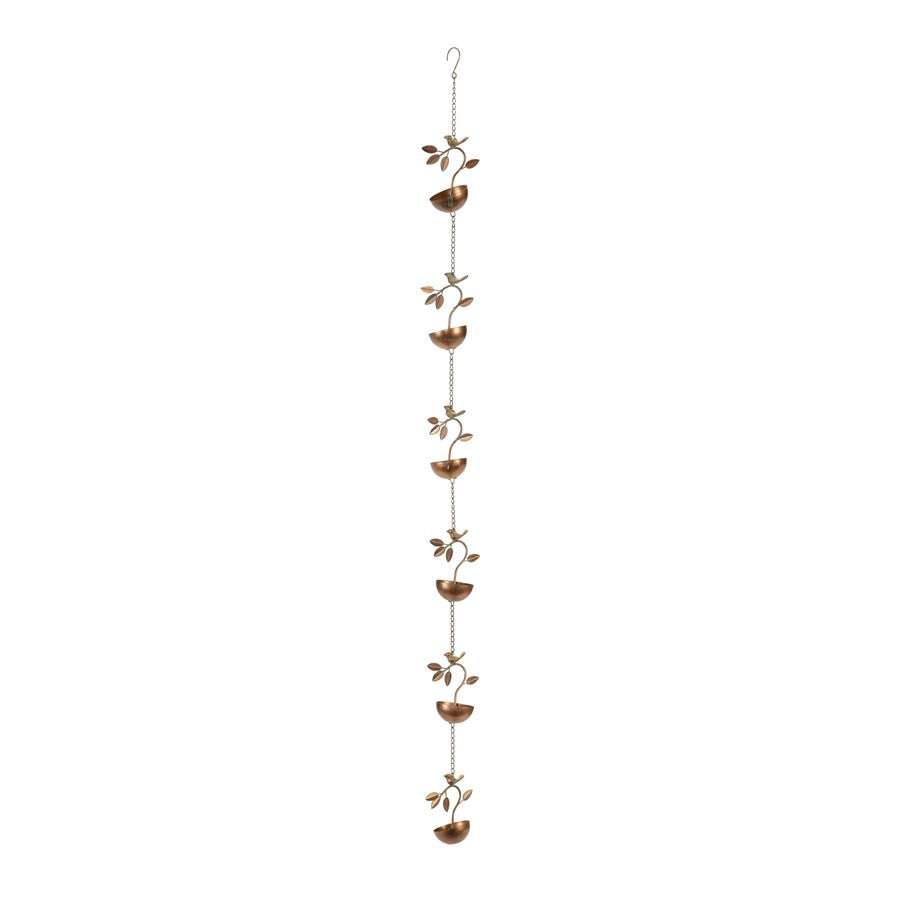 Melrose International Bird Branch Rain, Cha, 70"L, Bronze - 92000DS