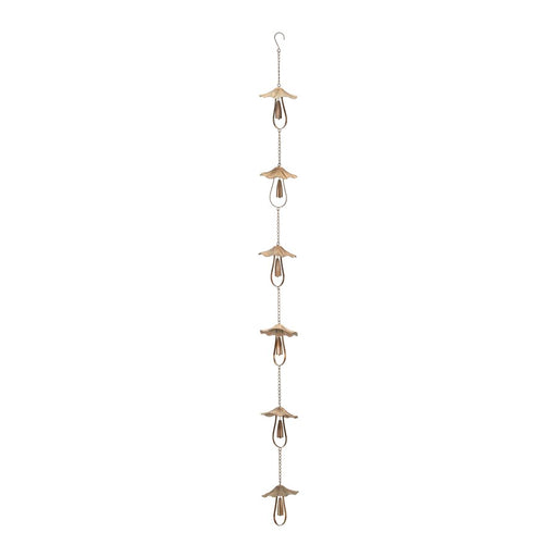 Melrose International Mushroom Rain, Cha, 62"L, Bronze - 92001DS