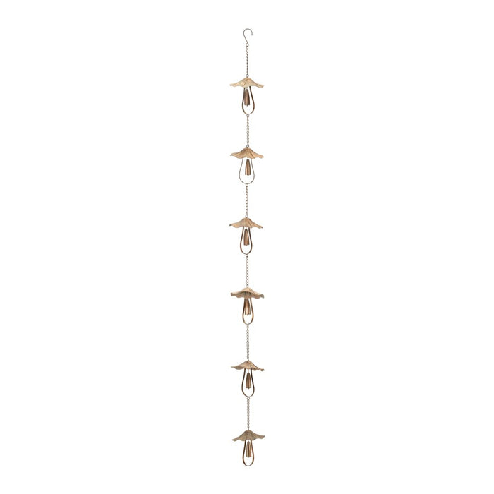 Melrose International Mushroom Rain, Cha, 62"L, Bronze - 92001DS