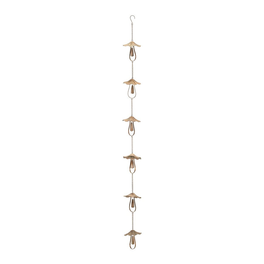 Melrose International Mushroom Rain, Cha, 62"L, Bronze - 92001DS