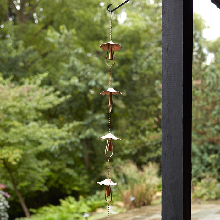 Melrose International Mushroom Rain, Cha, 62"L, Bronze