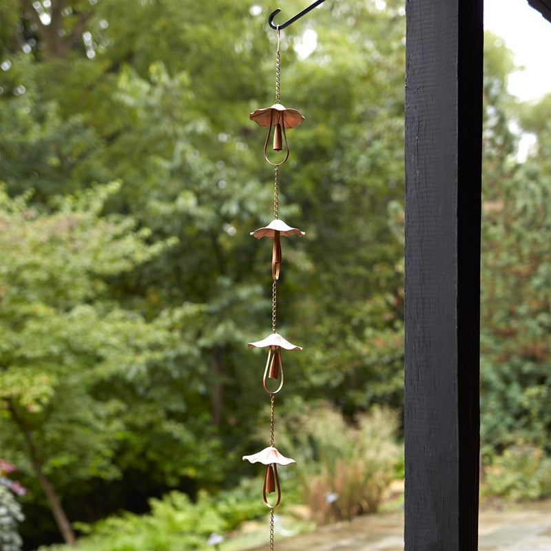 Melrose International Mushroom Rain, Cha, 62"L, Bronze