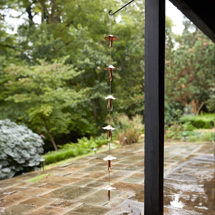 Melrose International Mushroom Rain, Cha, 62"L, Bronze