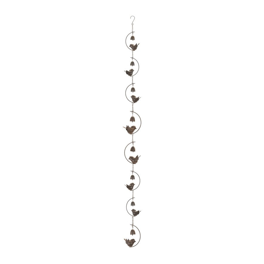 Melrose International Bird/Bell Rain, Cha, 70"L, Bronze - 92002DS