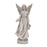 Melrose International Floral Angel Statue, Set of 3, Grey