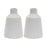 Melrose International Tapered Stoneware Bottle Vase, Set of 2