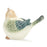 Melrose Terra Cotta Bird Figurine (Set of 4), Beige/Blue/Green