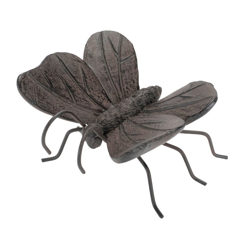 Melrose Dragonfly/Butterfly Insect Pot Sitter, Set of 12, Brown