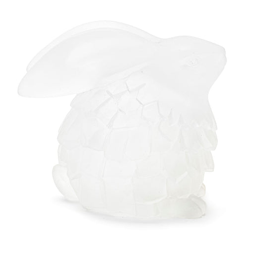 Melrose International Frosted Bunny Figurine, Set of 4, White