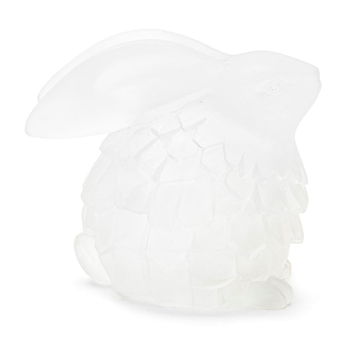 Melrose International Frosted Bunny Figurine, Set of 4, White