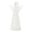 Melrose International Frosted Angel Figurine, Set of 4, White