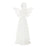 Melrose International Frosted Angel Figurine, Set of 4, White