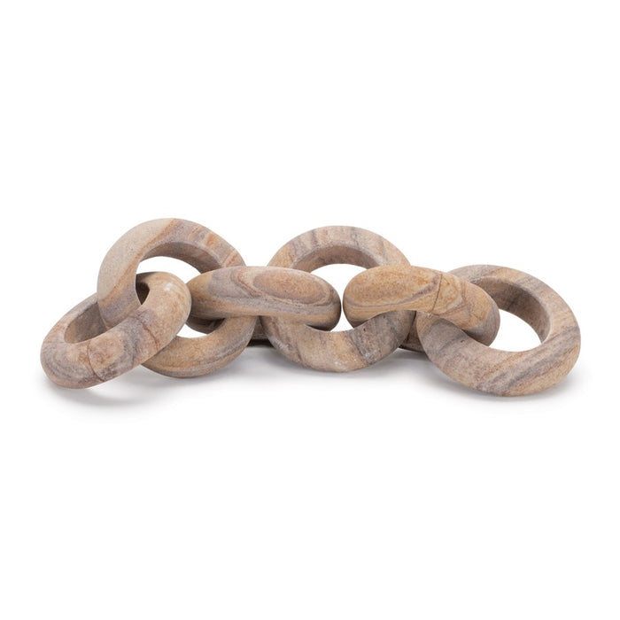 Melrose International Sandstone Cha, Link Décor 11"L, Brown - 92068DS