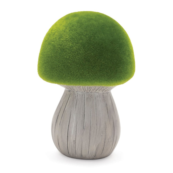 Melrose International Mossy Terra Cotta Mushroom, Set of 3, Green/Grey