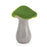 Melrose International Mossy Terra Cotta Mushroom, Set of 3, Green/Grey