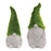 Melrose International Mossy Terra Cotta Gnome, Set of 2, Green/Grey - 92103DS