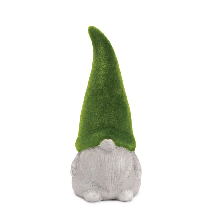 Melrose International Mossy Terra Cotta Gnome, Set of 2, Green/Grey