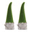 Melrose Mossy Terra Cotta Gnome Statue, Set of 2, Green/Grey