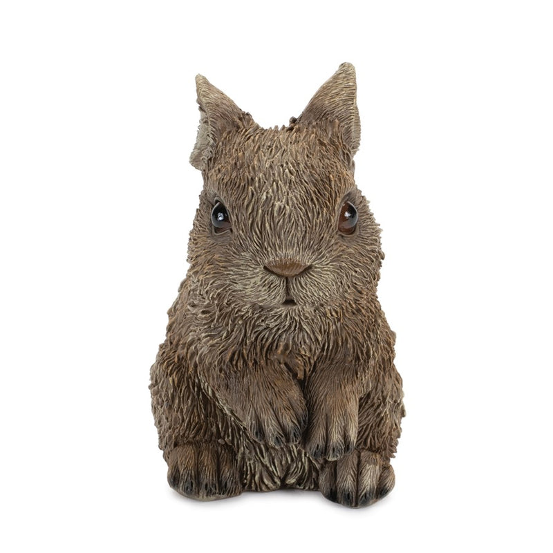 Melrose Mini Garden Bunny Rabbit Figurine (Set of 3), Brown