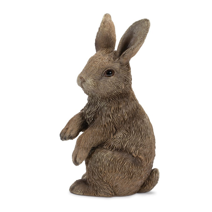 Melrose International Garden Bunny Rabbit Figurine, Set of 3, Brown