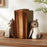 Melrose International Woodland Owl Bookends, Set of 4, Brown/White