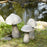 Melrose International Stone Mushroom Garden Accent 20"H, Grey