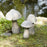 Melrose International Stone Mushroom Garden Accent 20"H, Grey