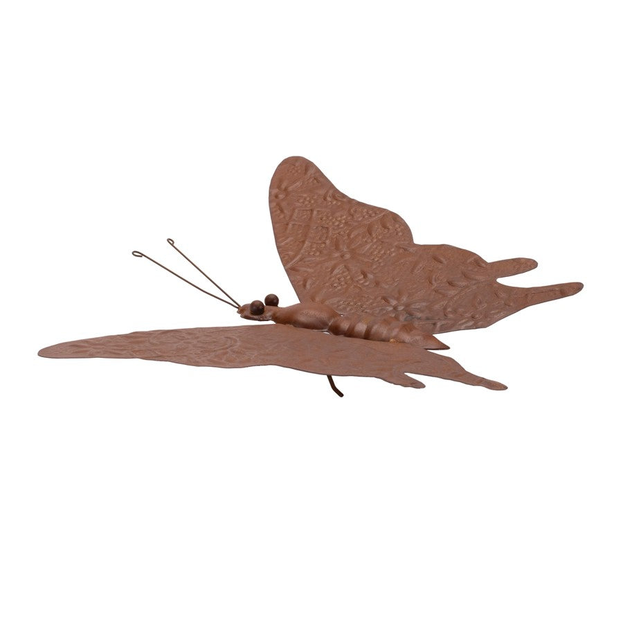 Melrose International Metal Butterfly Garden Accent 12.5"L, Bronze - 92195DS