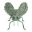 Melrose Iron Metal Bumble Bee Garden Accent, Set of 2, Green/Black - 92197DS