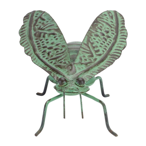 Melrose Iron Metal Bumble Bee Garden Accent, Set of 2, Green/Black - 92197DS