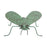 Melrose Iron Metal Bumble Bee Garden Accent, Set of 2, Green - 92199DS