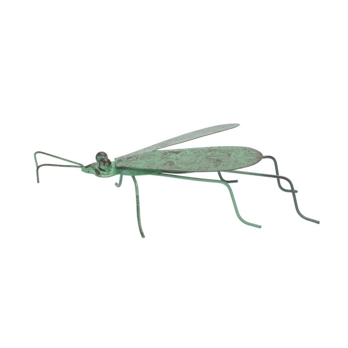 Melrose Iron Metal Bumble Bee Garden Accent, Set of 2, Green