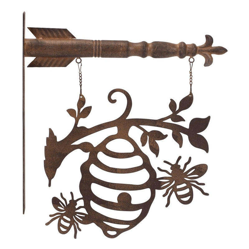 Melrose International Bumble Bee Hive Garden Sign 15.5"H, Bronze - 92202DS