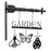 Melrose International Butterfly Insect Garden Sign 15.5"H, Black - 92204DS