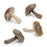 Melrose Stone Mushroom Shelf Sitter, Set of 12, Brown/Beige - 92217DS