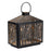 Melrose Forest Cut Metal Lantern/Gold Accent 12"H, Black/Gold - 92220DS