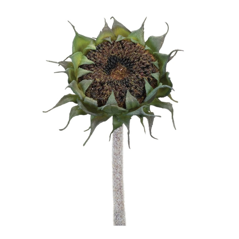 Melrose International Sunflower Stem, Set of 6, Black/Green - 92297DS