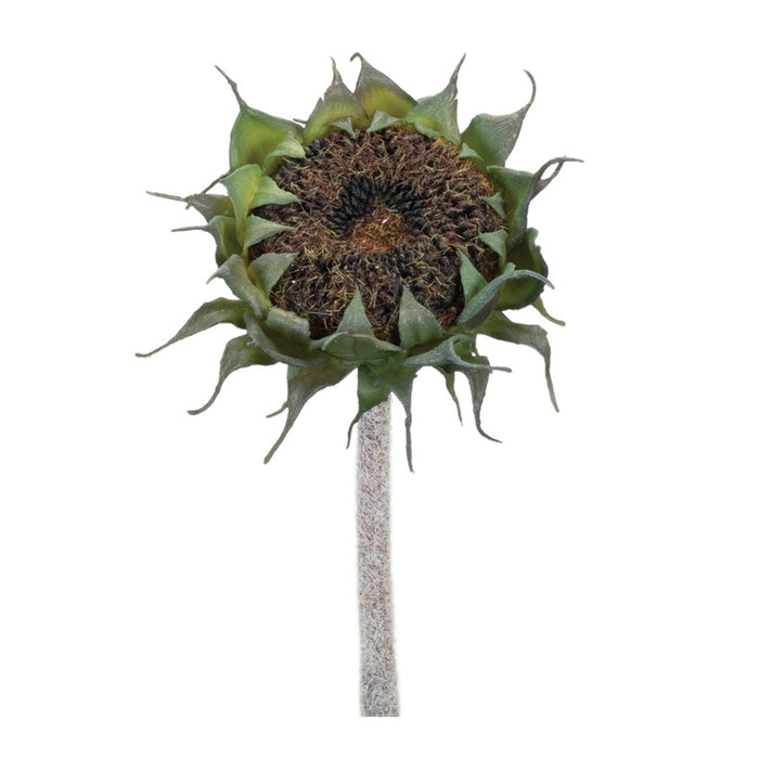 Melrose International Sunflower Stem, Set of 6, Black/Green - 92297DS