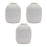 Melrose International Distressed Terra Cotta Bud Vase, Set of 3, White