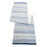 Melrose International Abstract Striped Table Runner 72"L, Blue/White - 92379DS