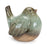 Melrose Ceramic Bird Figurines/Unglazed Accents, Set of 4, Green/Brown
