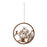 Melrose Layered Metal Hummingbird Garden Wall Plaque 16"D, Bronze - 92388DS