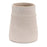 Melrose International Recycled Paper Chalk Vase 6.5"H, Beige - 92407DS
