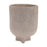 Melrose International Recycled Paper Chalk Vase 7"H, Beige - 92412DS