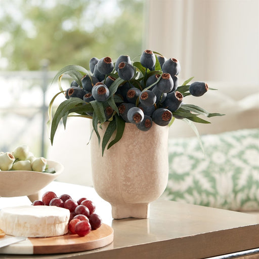 Melrose International Recycled Paper Chalk Vase 7"H, Beige