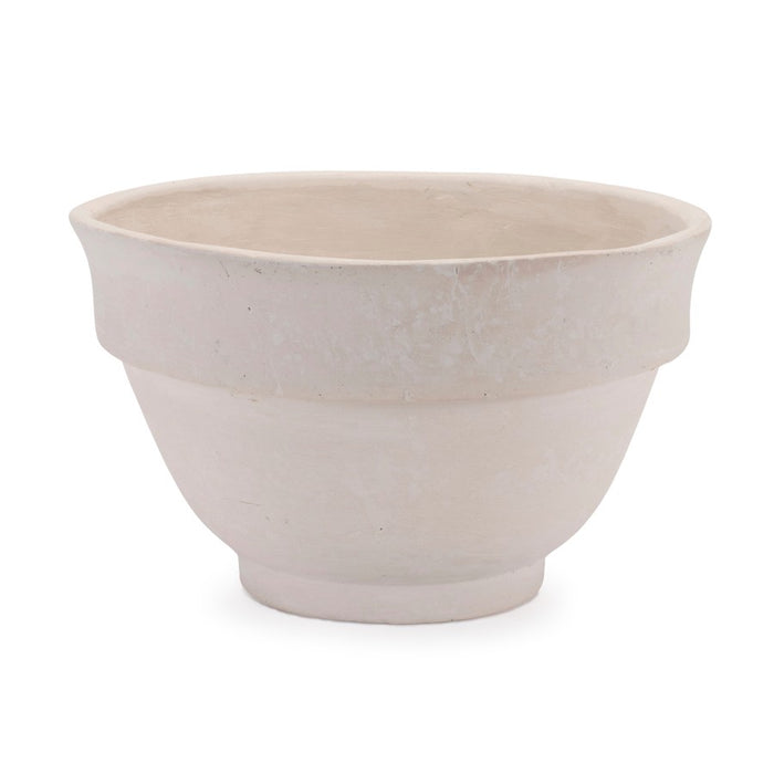 Melrose International Recycled Paper Chalk Bowl 10"D, Beige - 92413DS