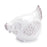 Melrose International Ceramic Chicken Decor, Set of 6, White/Beige