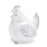 Melrose International Ceramic Chicken Decor, Set of 6, White/Beige