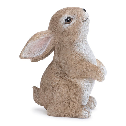 Melrose International Woodland Bunny Figurine, Set of 4, Beige/White