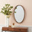 Melrose International Modern Oval Wall Mirror 30"H, Brown